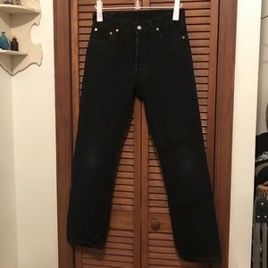 Vintage Levi’s 501 Black Jeans, Size 28